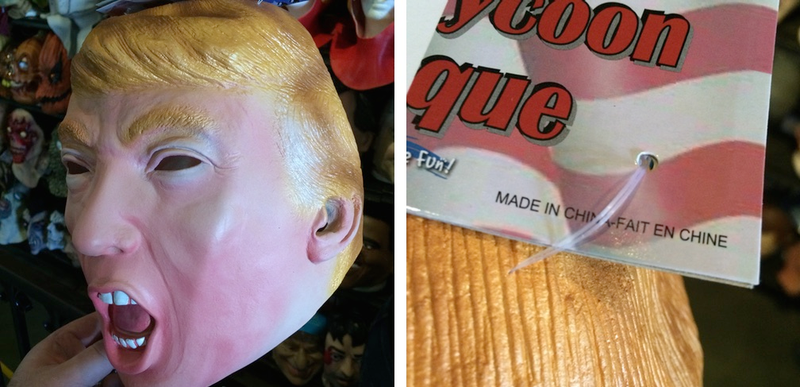 Illustration for article titled My Failed Quest to Find an American-Made Trump Mask